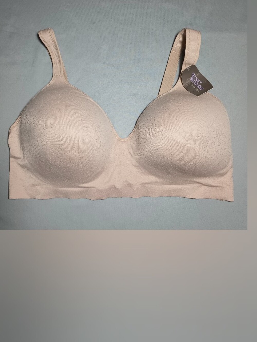 Secret Treasures Women's Full Support Beige Wireless Bra
